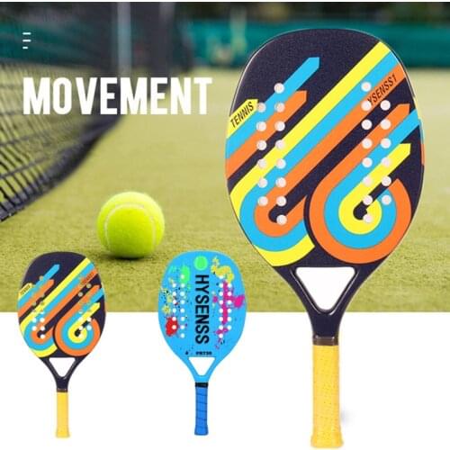 TOP Professional Carbon Beach Tennis Paddle Racket Soft EVA Face Pickleball Raqueta With Bag For Adult Tennis Racquet Equipment
