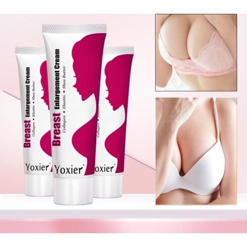 Yoxier 3pcs Breast Enlargement Cream Elasticity Chest Care Women Full Fast Growth Cream Firming Lifting Big Bust Breast Cream