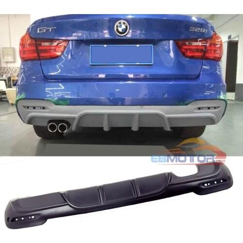 P style Rear Diffuser for BMW 3-Series F34 GT Hatchback Mtech Msport bumper 2013UP B378F