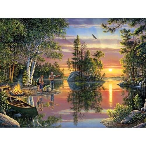 5D Diamond Painting New Arrivals Nature Scenery Diamond Mosaic Full Display Picture Of Rhinestones Diamond Embroidery Sale