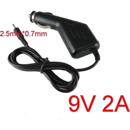 1PCS 9V2A 2.5mm x0.7mm Car Charger for Android Tablet Aoson M19 M11 Pipo M3 M8 pro WIFI 3G Chuwi V3 Voyo A1 Mini Adapter