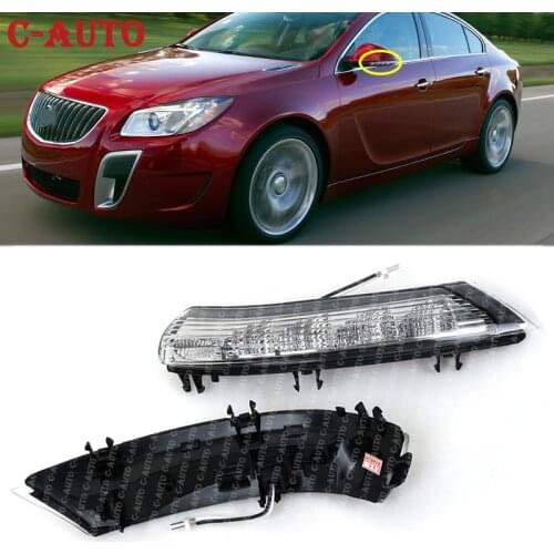 C-Auto For Buick Regal 2011 2012 2013 2014 2015 2016 Left and Right LED Rearview Mirror Turn Signal Lights Lamp Car-styling