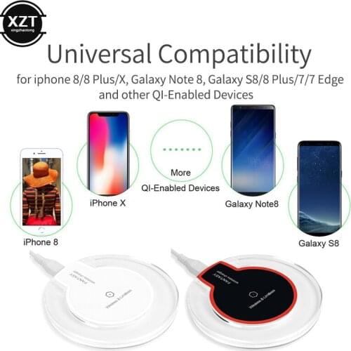 5W Fast Wireless Charger for Samsung Galaxy S10 S9/S9+ S8 Note 9 USB Qi Charging Pad Ultra Thin