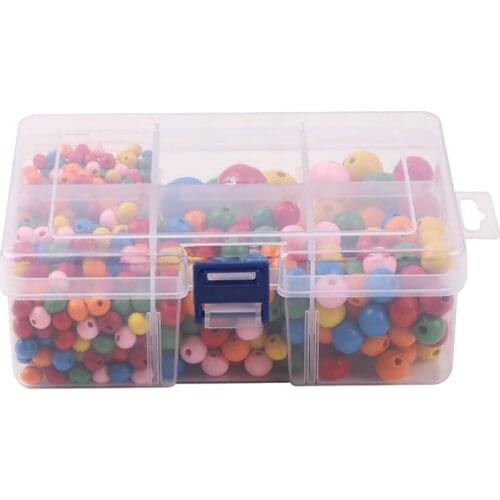 1105pc 6mm-20mm Natural Wood Beads Colored Round Wooden Loose Beads Spacer for Craft DIY Jewelry Making Bracelets Earrings