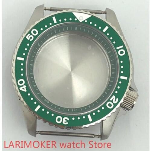 2021 Bligers new 45mm stainless steel high-quality green NH35 case with sapphire glass is suitable for the NH35NH36 movement