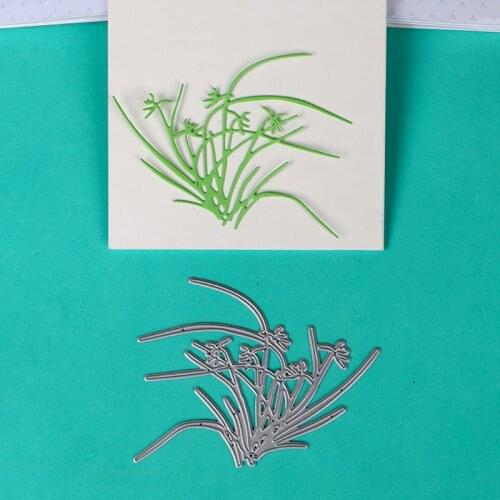 DUOFEN METAL CUTTING DIES Asian orchid flower and tree embossing stencil DIY Scrapbook Paper Album 2018 new