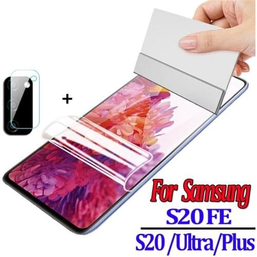2-in-1 For Samsung Galaxy S20 FE FE Full HD Hydrogel Film For Samsung S20 Fan Edition FE Lite Lens Glass