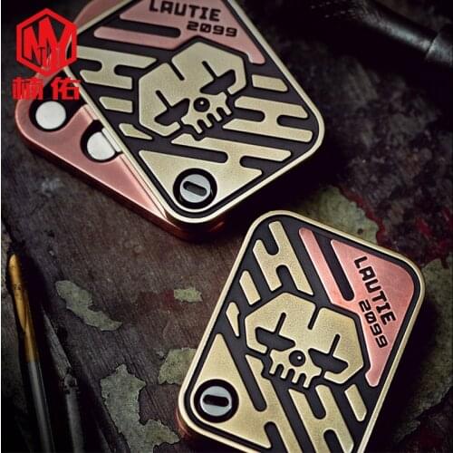 Titanium Alloy Playing Card KK Brand Adult Decompression Instrument EDC Finger Gyro