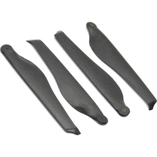 JMT 4 pcs Carbon Fiber Folding Propeller 1550/1650/1859 CW CCW Noise Reduction Damping Props for RC Multicopter Drone