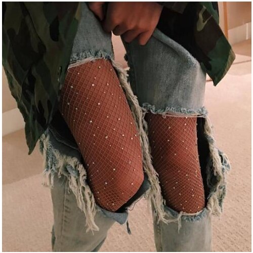 Fashion Women Mesh Net Fishnet Body Stockings Pattern Pantyhose Long Pantyhose Stockings Meia Sexy Thigh High Stocking
