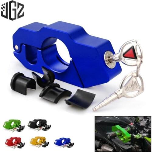 Motorcycle CNC Aluminum Handlebar Lock Theft Protection Brake Lever Locks Universal for Yamaha Suzuki Aprilia KTM BMW Harley