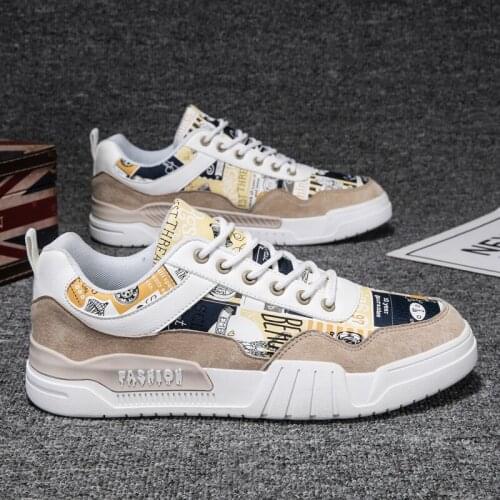 Fashion Mens Leather Casual Shoes 2021 New Lace Flat Heels Retro Low Heel Trend Hip Hop Versatile Shoes Sports Shoes