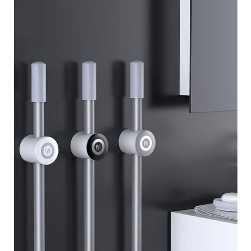 Wall-mounted Mop Holder Mop Hook Toilet Brush Storage For Bathroom Kitchen Bathroom Organizer Household Accessories Storage Rack