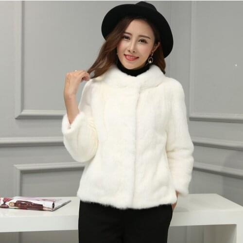 Real Mink Winter Women Clothes Autumn Korean Short Coats Warm Jacket Full Pelt Fur Coat Chaqueta Mujer MY1051