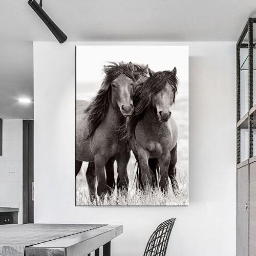 Nordic Modern Horse Canvas Painting Horse Wall Art Pictures For Living Room Europe knight Poster Home Decor Posters And Prints