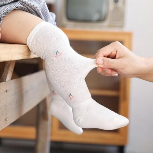 New Summer Baby Stocks Mosquito Proof Socks Boneless Thin Cotton Loose Mouth Baby Socks