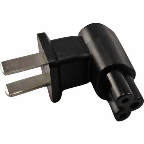 USA 1-15P Male to IEC C5 3pin Female Right Angled Travel Adapter for Laptop Notebook Electrical plug