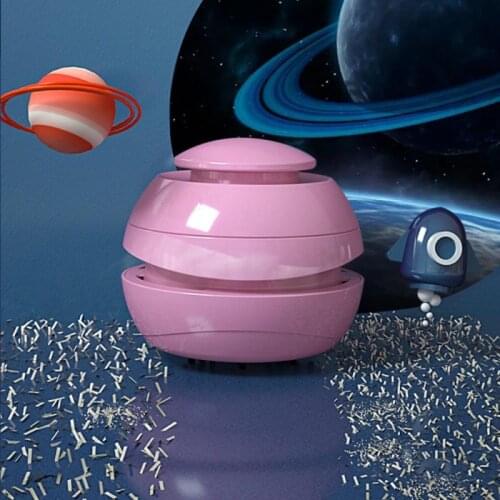 360°rotation Strong Suction Vacuum Cleaner Mini Vacuum Mute Table Rubber Crumbs Soot Cleaning Home Office Desktop Table Sweeper
