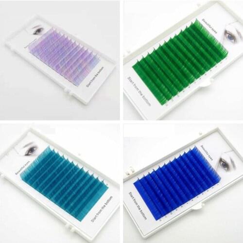 C/D 0.07/0.1mm 8/15mm false eyelashes Multicolor color eyelashes individual colored eyelashes faux volume eyelash extension