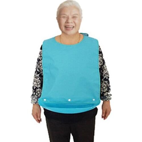 2017 New Arrived Top Solid Unisex Adult Waterproof Pp Saliva Towel Wholesale Saliva Waterproof Aprons Bibs With Snap