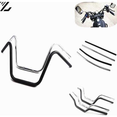 7/8" 22mm Universal Motorcycles Bikes Cruve Bend Drag Handlebar Cafe Racer Fit For Honda Yamaha Harley Suzuki Triumph