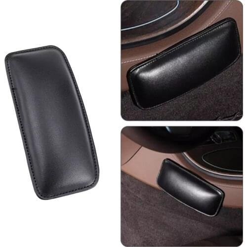 Universal Leather Knee Pad for Car Interior Pillow Comfortable Elastic Cushion Memory Foam Leg Pad Thigh Support Car Accessories