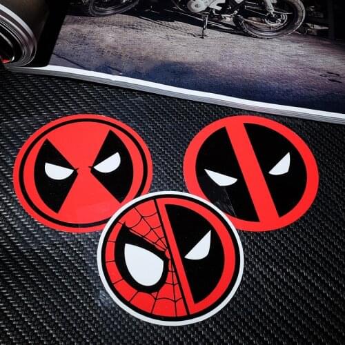 Hero Spider Web Cute Mask Man Car Styling Vinyl Sticker Laptop Window Bike Motorcycle Phone Decals