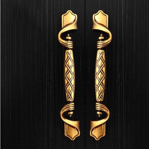 High-grade Antique Kitchen Cupboard Wardrobe Door Handles and Knobs drawer retro Classical Furniture door knob and pulls