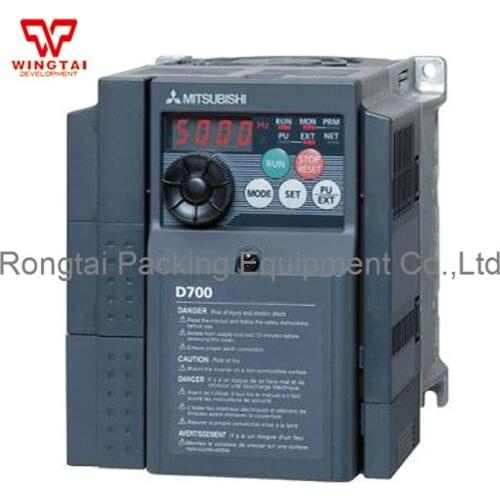 Japan Mitsubishi Frequency Converter FR-E Series FR-D740-0.4K-CHT/ FR-D740-0.75K-CHT/FR-D740-1.5K-CHT For Bag Making Machine