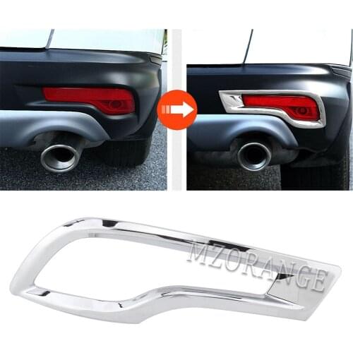 2pcs Tail Light Cover Trim For Honda CRV CR-V 2017 2018 2019 2020 2021 Rear Bumper Reflector Chrome Trim Car accessories
