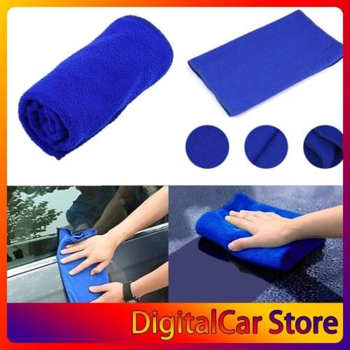 1PC 62x26cm 30x30cm Microfiber Towel Car Cleaning cloth Detailing Polishing Scrubing Hand Towel Car Wash Care Car Accessories