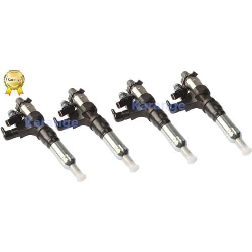 4PCS Injector Assy for 23670-E0010,09500-06593 for HINO JO8E Kobelco SK300-8,330-8