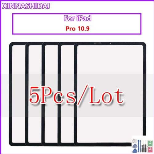5PCS/ For iPad Pro 9.7 10.5 11 12.9 Air 4 10.9 Touch Screen Outer Glass Panel Repair Parts Front Outer Glass Cover