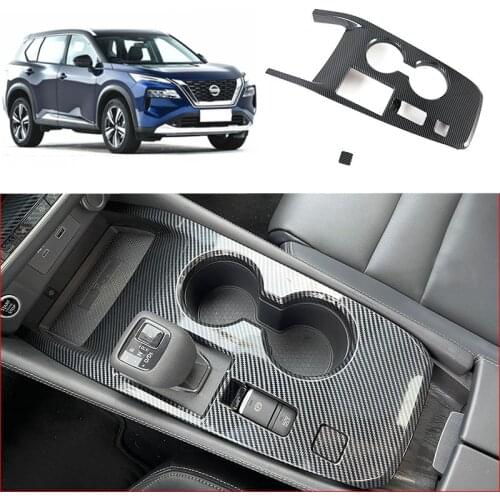 For Nissan X Trail Rogue T33 2021 2022 Accessories New Carbon Fiber Steering Wheel Trim Cover Interior Decoration CN