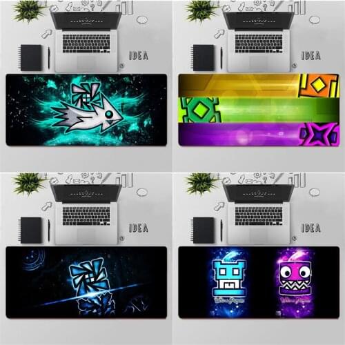 FHNBLJ High Quality Geometry Dash Natural Rubber Gaming mousepad Desk Mat Free Shipping Large Mouse Pad Keyboards Mat