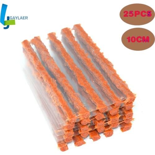 25pcs Motorcycle car repair tool Tubeless Tire Repair Tools Strips Stiring Glue For Tyre Puncture Emergency Car Moto