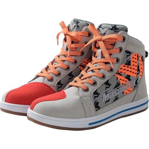 Masontex Motorcycle Boots Men Casual Botas De Moto Breathable Motorcycle Shoes Motorbike Chopper Cruiser Touring Ankle Shoes