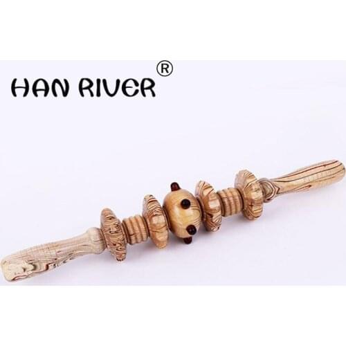 Home massage whole body wheel gear specifications wooden massager more old people waist leg massage stick