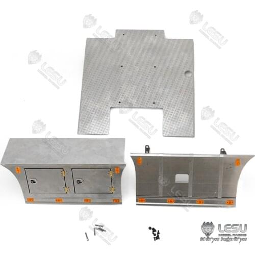 1/14 LESU Metal Side Skirt Plate Light Toolbox For DIY Tamiya VOLVO RC Tractor Truck Model Toy TH16489-SMT5