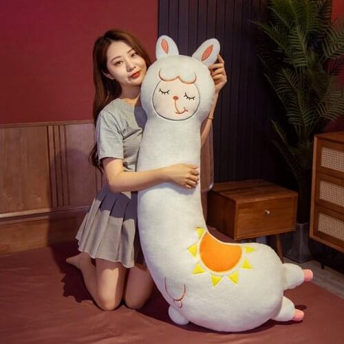 70/100CM New Creative Lovely Alpaca Plush toy Soft Alpaca Long Sheep Pillow Birthday Gifts For Girlfriend Sleeping Pillow