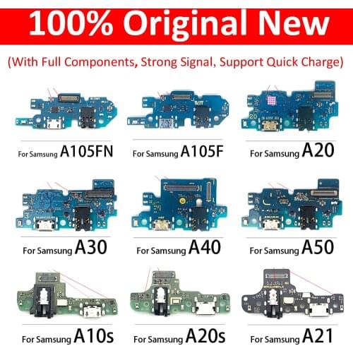 Tested Original USB Charge Port Jack Dock Connector Charging Board Flex Cable For Samsung A10 A10S A20 A20S A21 A30 A40 A50 M21