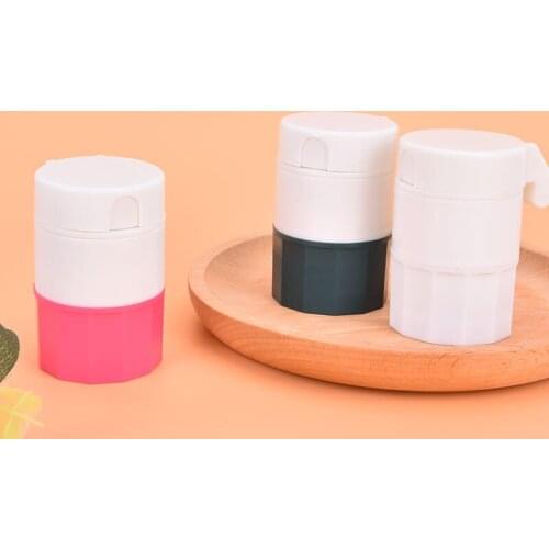 Portable Tablet Grinder Pill Cutter Medicine Splitter Box Storage Crusher