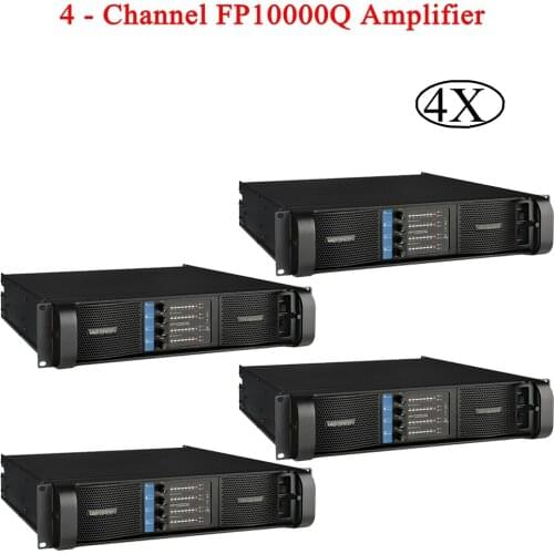 4Pcs/Lot Professional Disco DJ Equipment 4x1300W Amplifier FP10000Q Audio Ampifier Line Array Subwoofer Power Amplifier