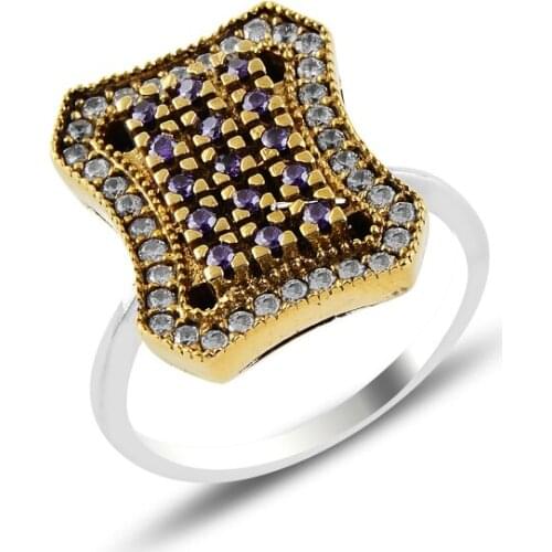 Silver 925 Sterling Zircon Cubic Zirconia Authentic Ring