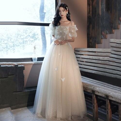 Fairy Party Evening Dress Forest Dreamy Temperament Student Graduation Prom Dress Birthday Party Costume Long Banquet A019