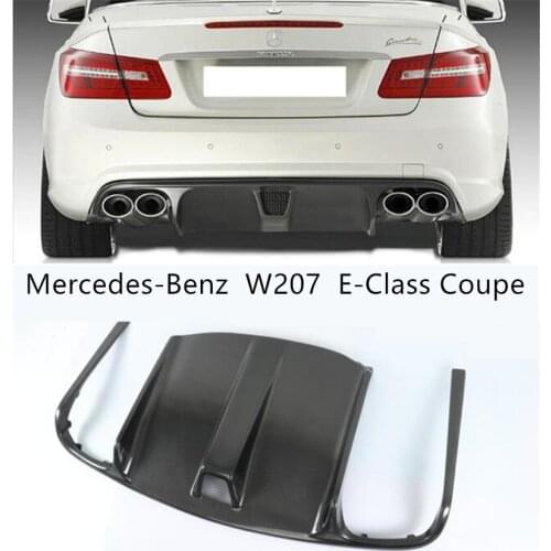 Carbon Fiber Rear Lip Spoiler For Mercedes-Benz W207 E-Class Coupe E260 E300 E63 2009 10 2011 2012 2013 Bumper Diffuser Spoilers