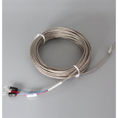 -50 ~ 300 degree terminal PT100 Thermal resistance with terminal 11m PT100 Shielded cable temperature sensor with terminal