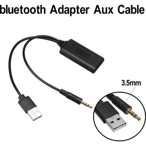 Universal 12V Car Auto bluetooth Adapter Wireless Radio Stereo Module AUX-IN Aux Cable Adapter USB 3.5MM Jack Plug