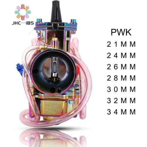 Motorcycle Universal For PWK 21 24 26 28 30 32 34 MM Carburetor Carburador With Power Jet Keihin Mikuni YAMAHA Colorful Scooter