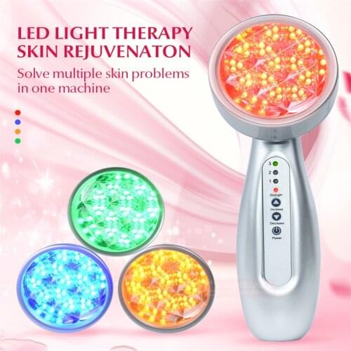 Facial Skin Rejuvenation Device 4 Colors Light Photon Red Light Therapy Skin Rejuvenation Brightening Skin Shrink Pores Device